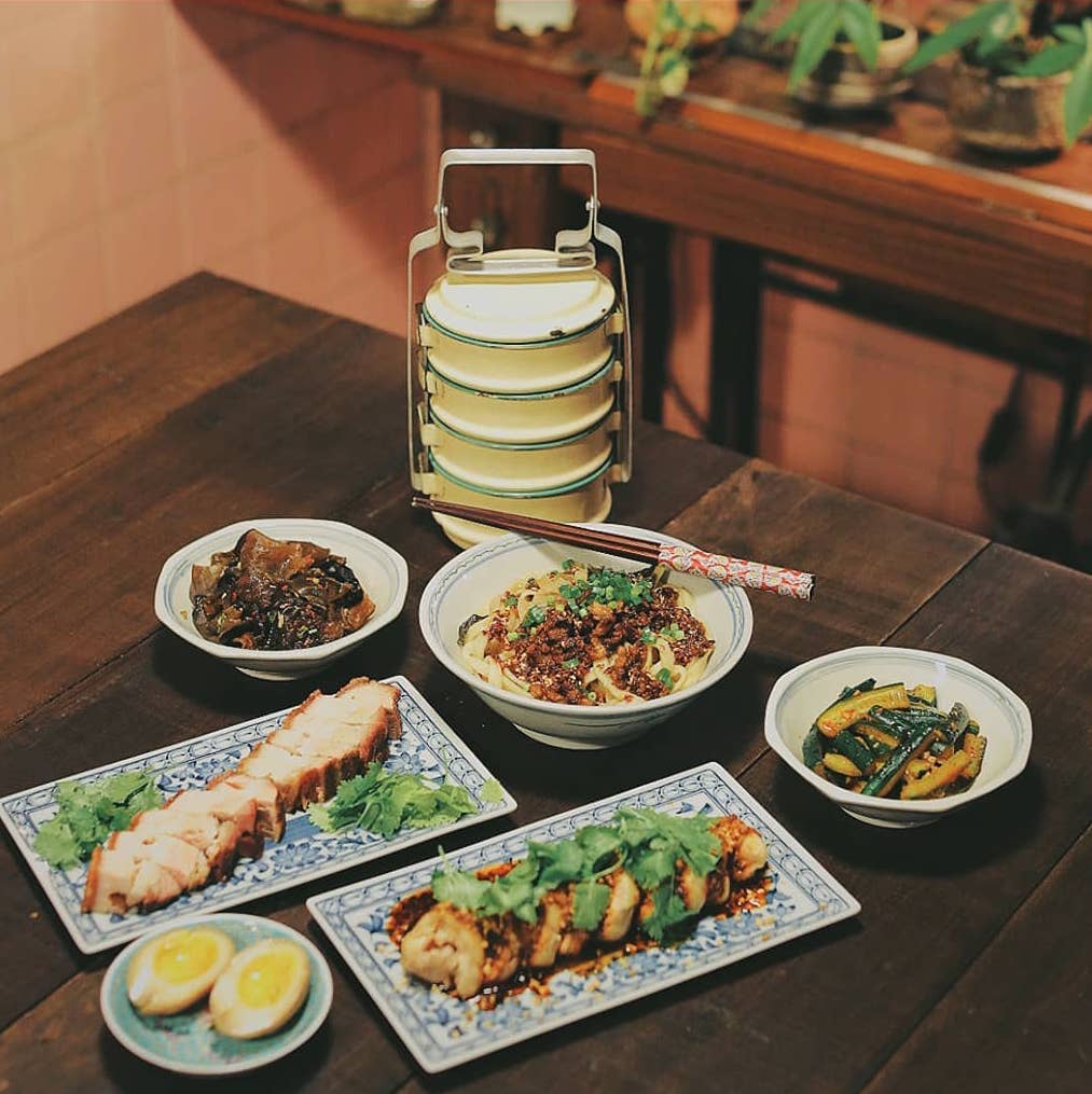 assortment of dishes