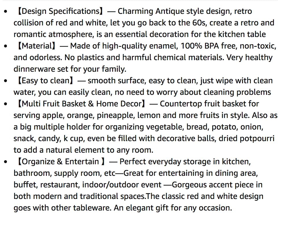Chamberpot used as basket - product description
