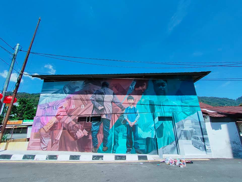 6 new art murals in Air Itam - mural