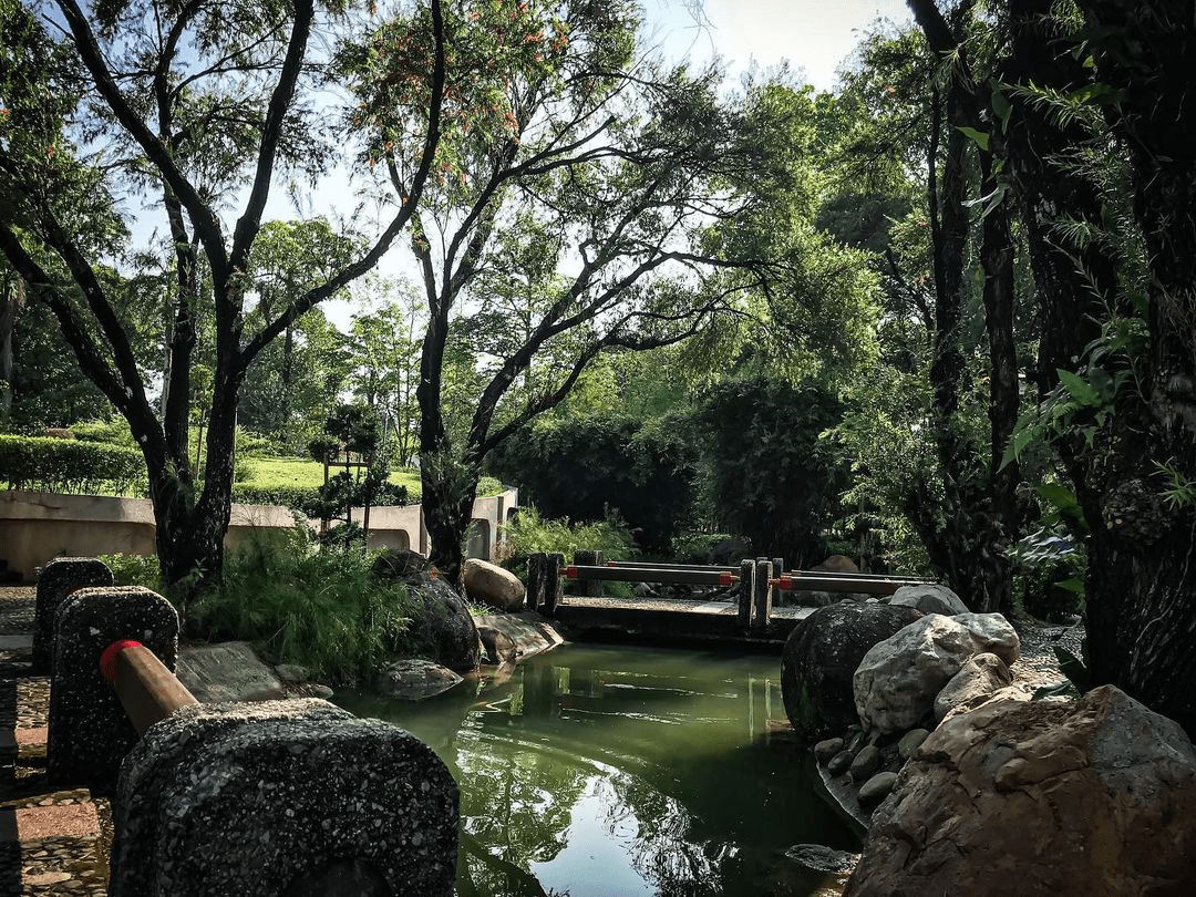 Selangor Japan Friendship Garden in Shah Alam - bridge over pond