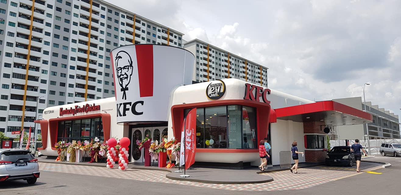 New retro KFC outlet in Klang - exterior