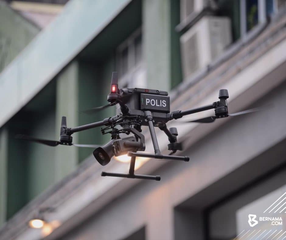 Drones monitor neighbourhoods during Raya - drone