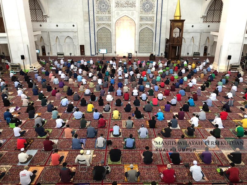 Nationwide MCO in Malaysia till 7th June - mosque capacity 
