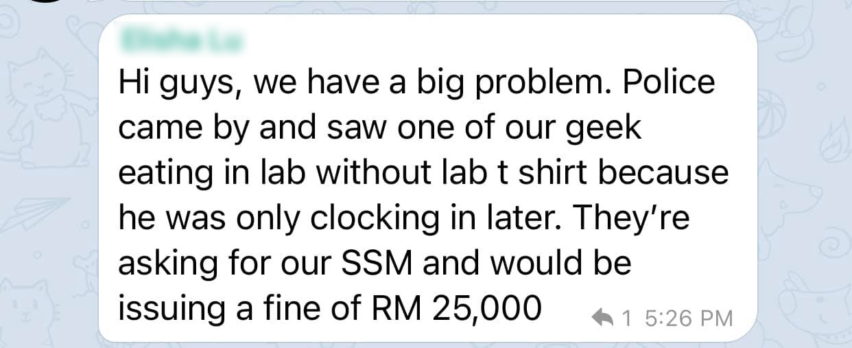 [NEW] myBurgerLab fined RM25K - text message