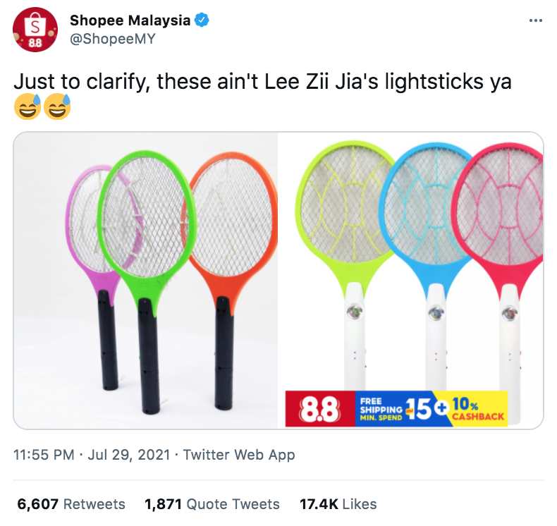 Fans come up with fandom name and merch for Lee Zii Jia - Twitter