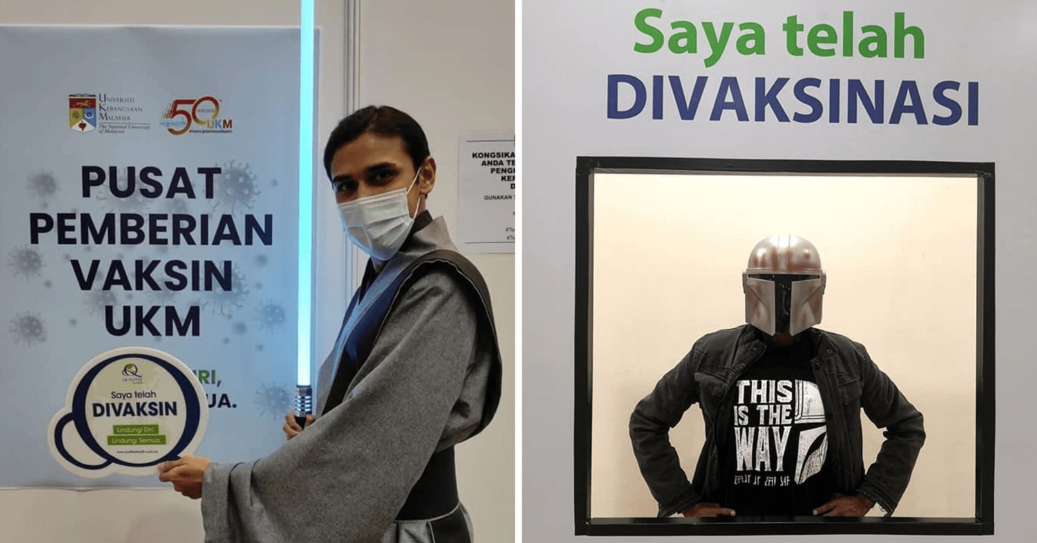 Malaysians wear costumes to vaccination - Star Wars