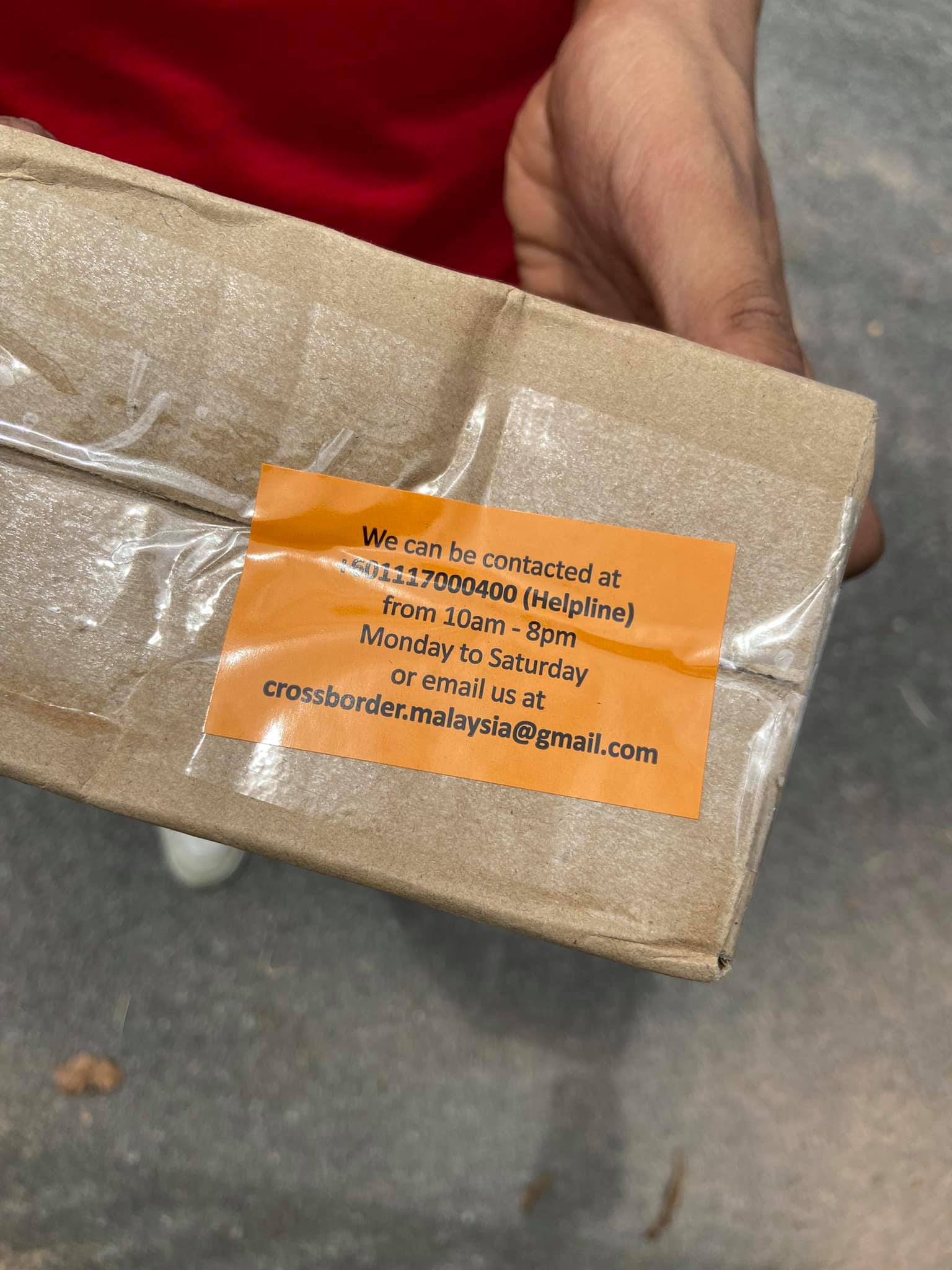 Empty COD parcel from scammer