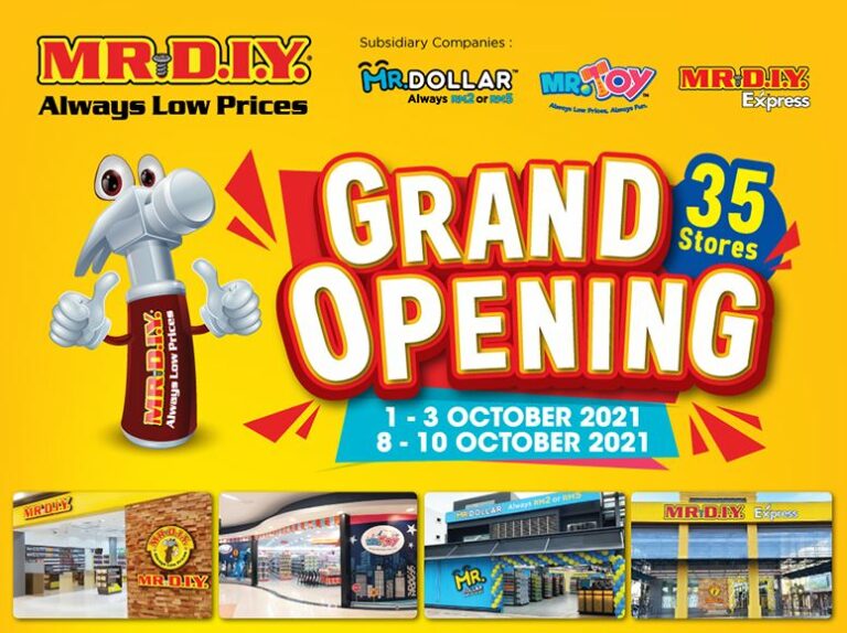 MR.DIY Set To Open 35 New Outlets Across 7 States In Malaysia