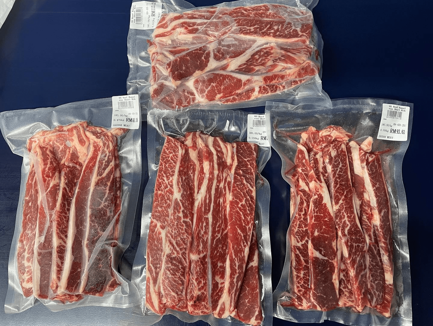 Korean grocery stores - meat cuts