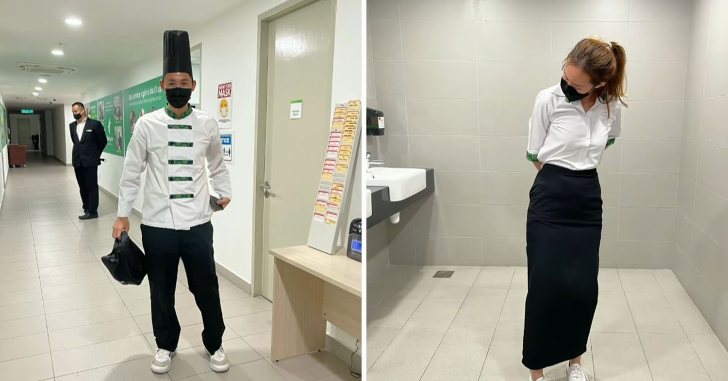 Malaysian siblings surprise parents - siblings disguise as waiters