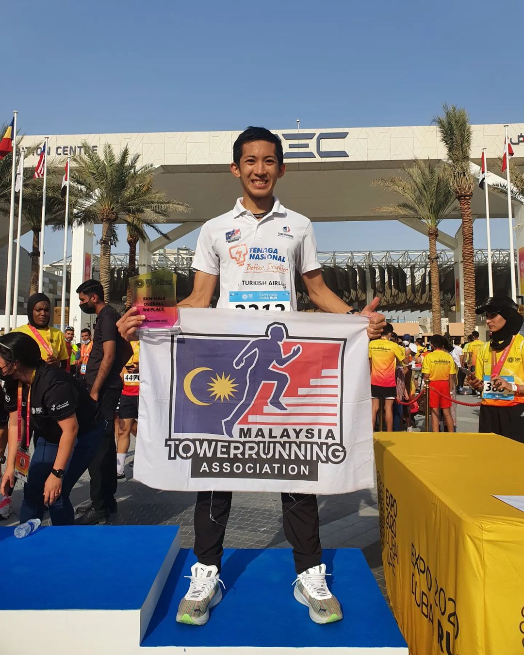 Malaysian tower runner