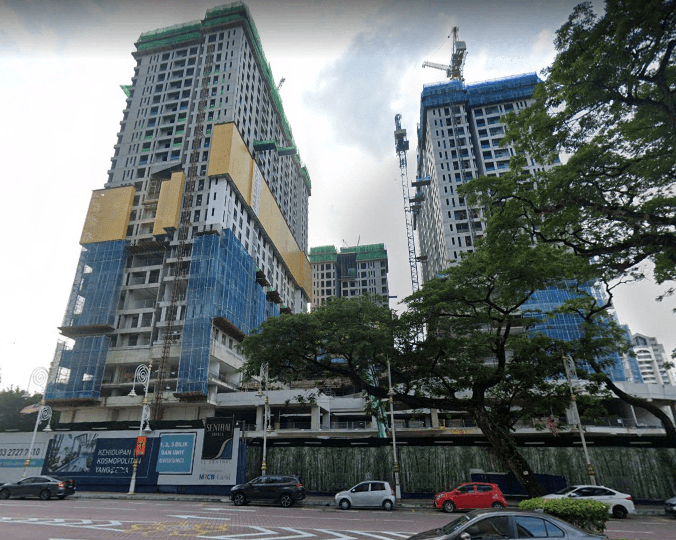 Demolished buildings in KL - construction