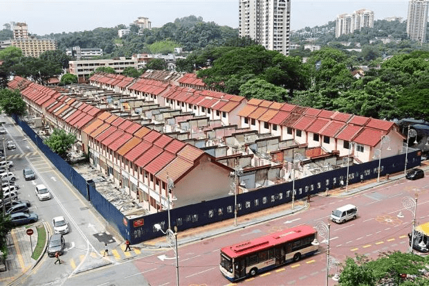 Demolished buildings in KL - houses