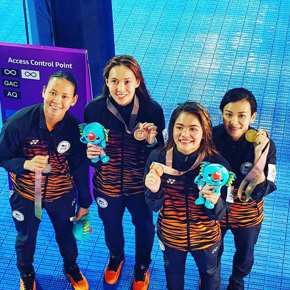 Malaysian diving team