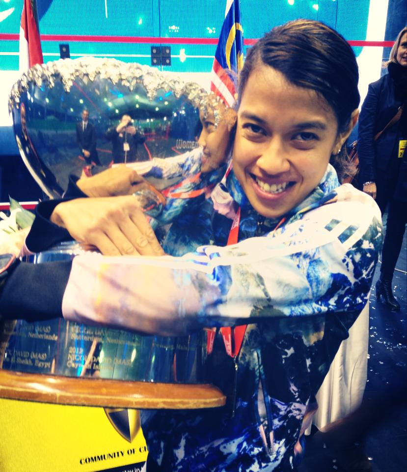 Nicol David winning World Open