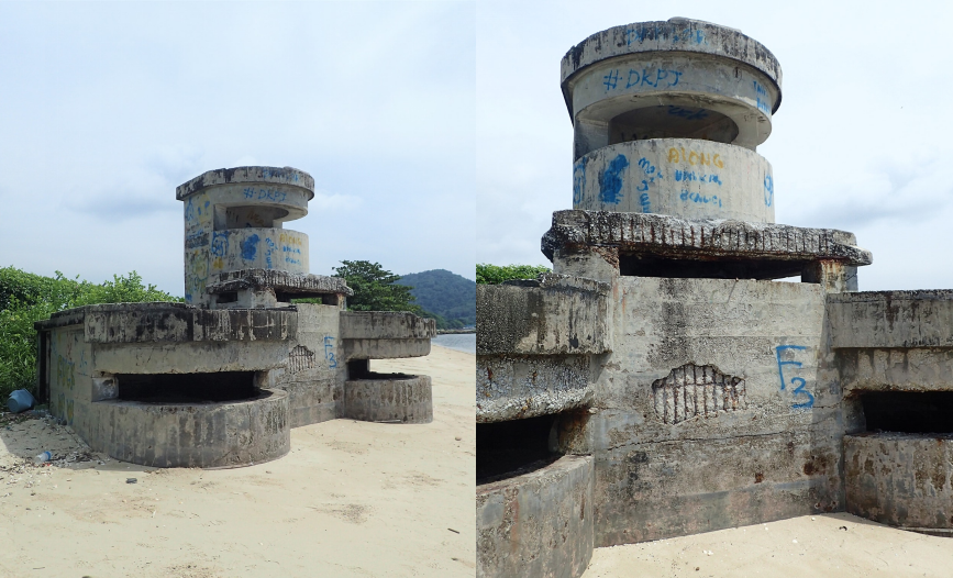 Vandalised fort