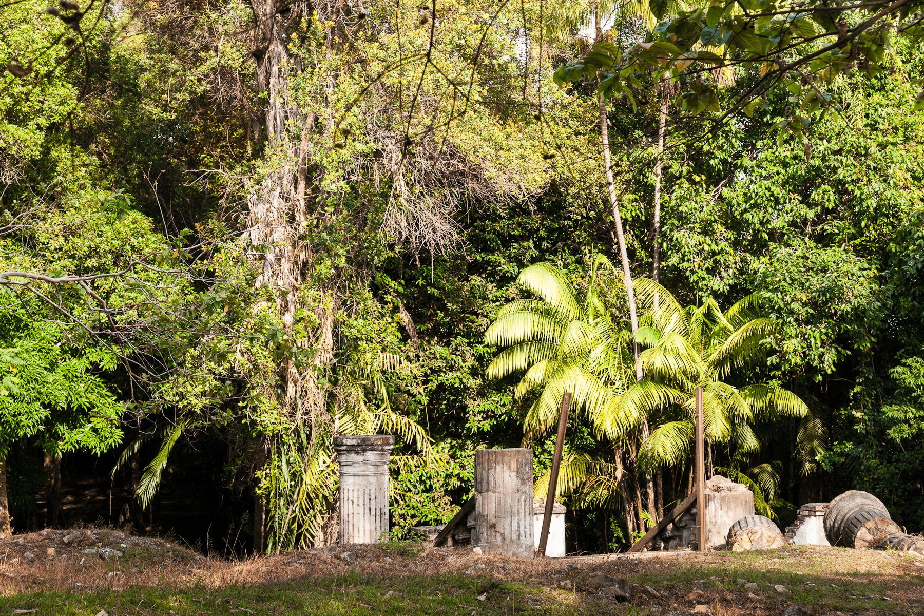 Abandoned ruins Malaysia - columns