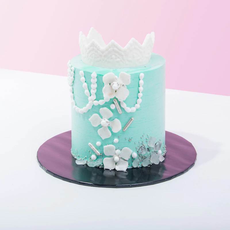 Tiffany blue cake