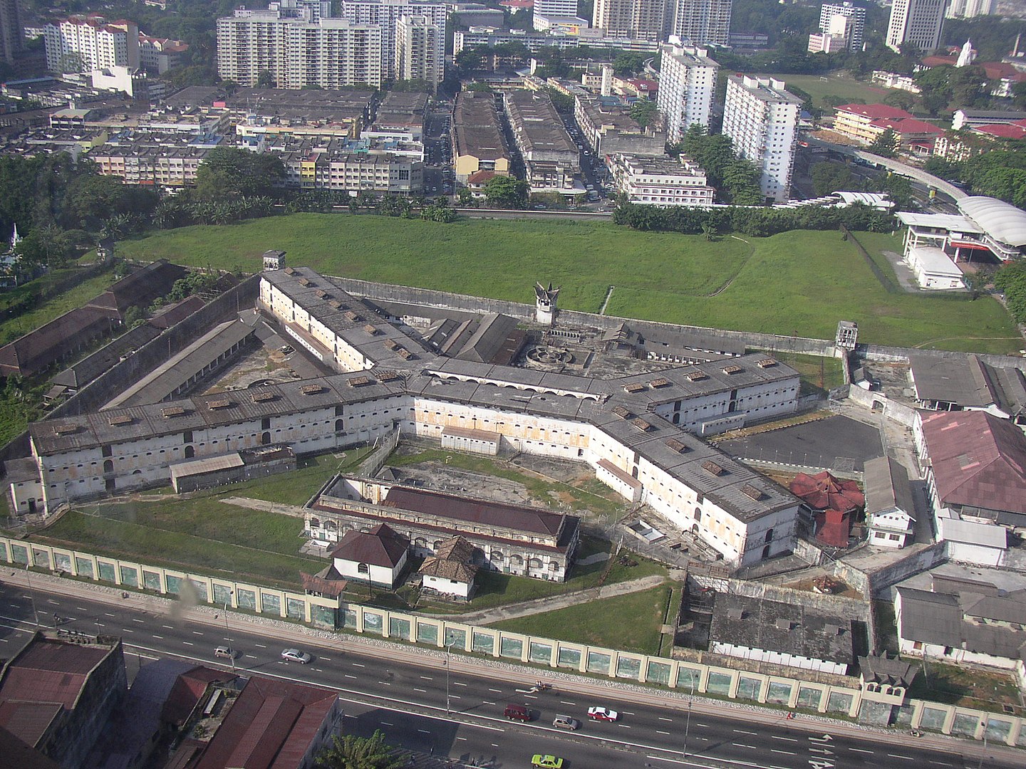 Malaysian prison aerial view