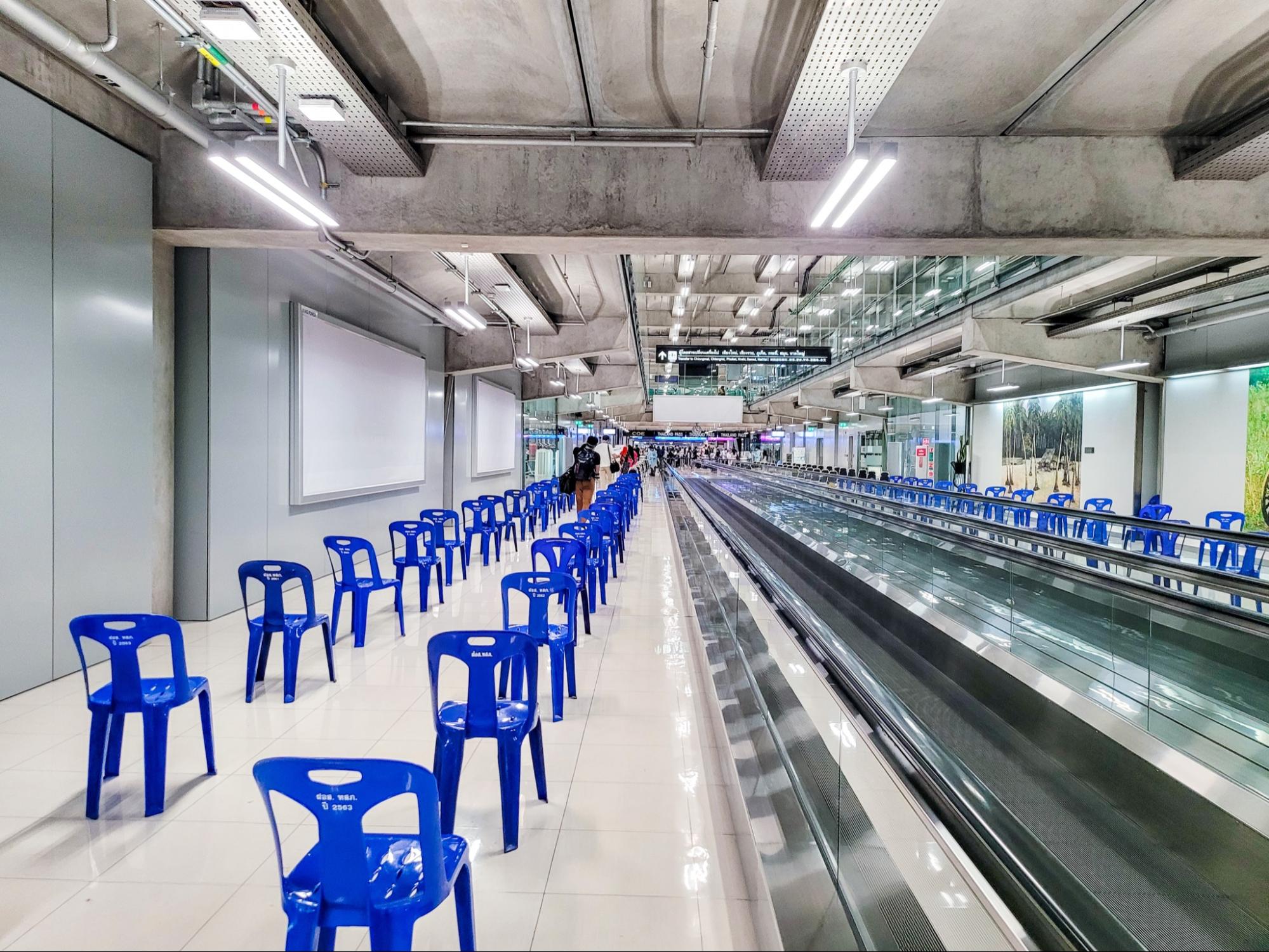 arrival area at suvarnabhumi airport 2022