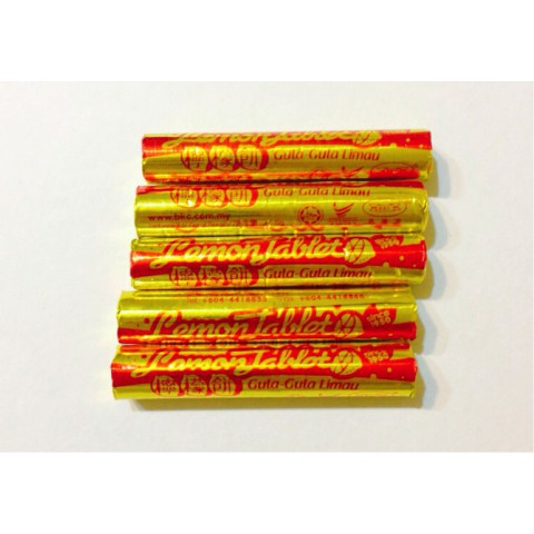 Malaysian childhood snacks - lemon tablets 