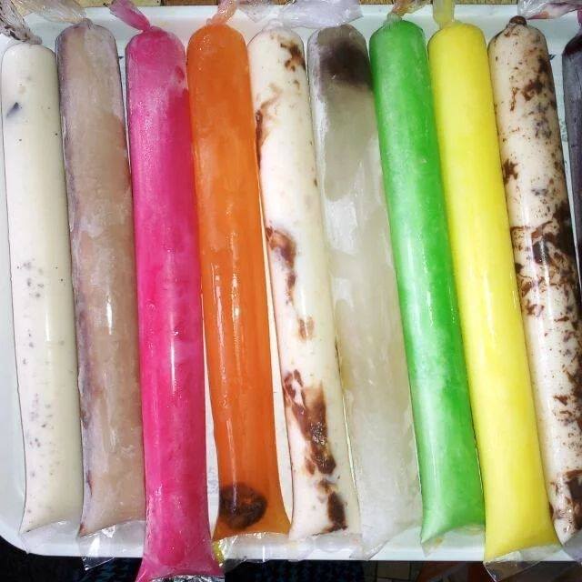 Malaysian childhood snacks - ice lollies