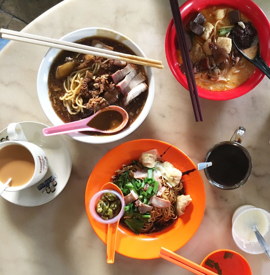 Breakfast in Penang - one corner food
