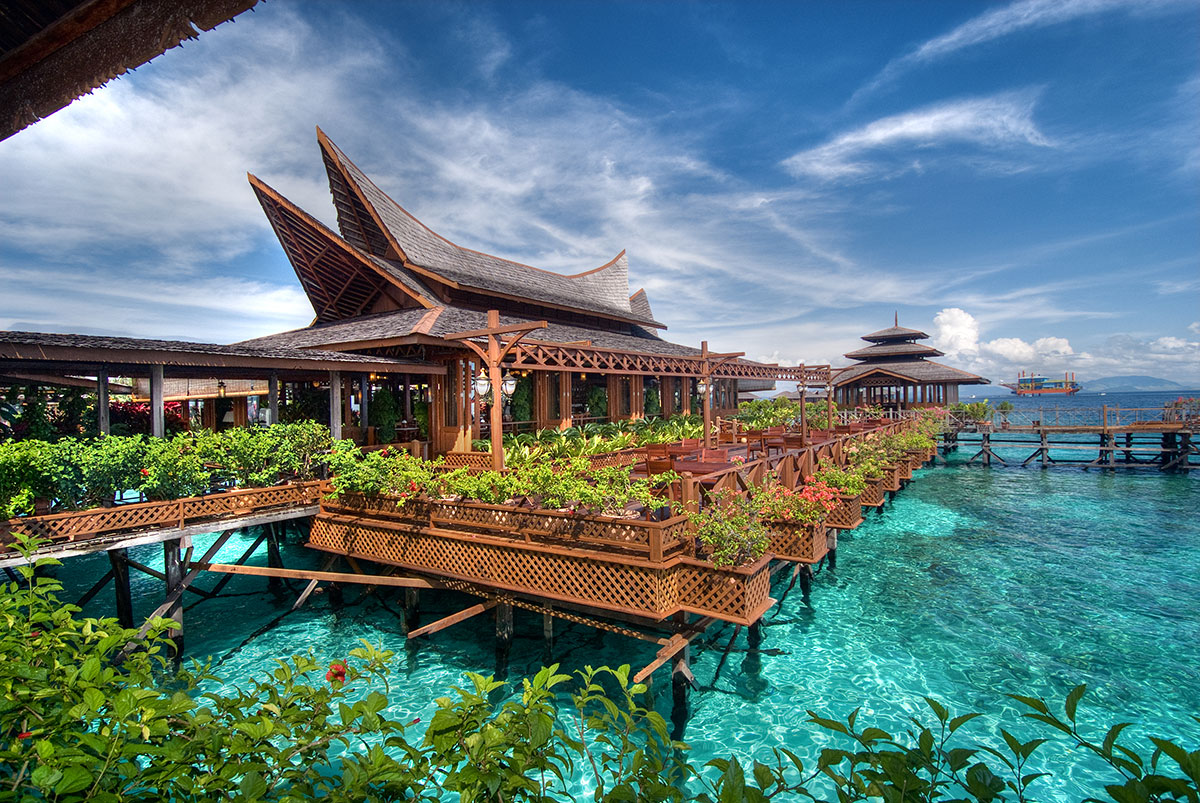 Floating resorts in Malaysia - Mabul Water Bungalows