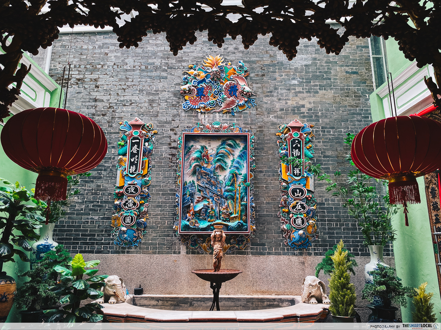 Pinang Peranakan Mansion - pond