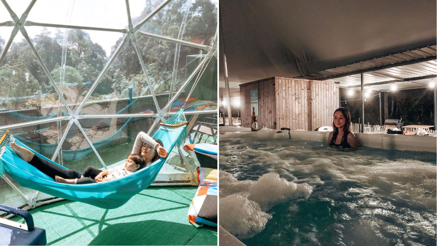 Glamping spots in and near KL - Glamz jacuzzi