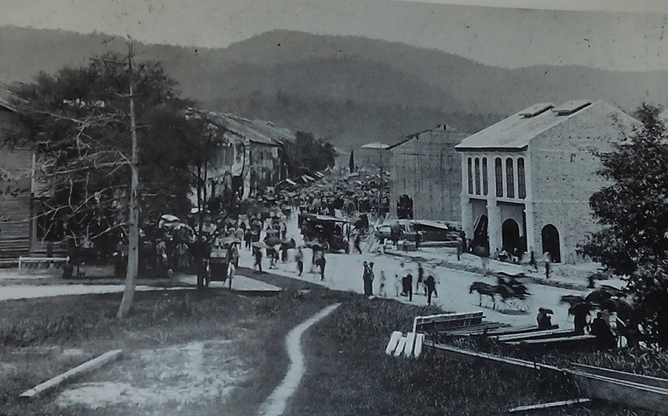 Papan town in Perak - old photo