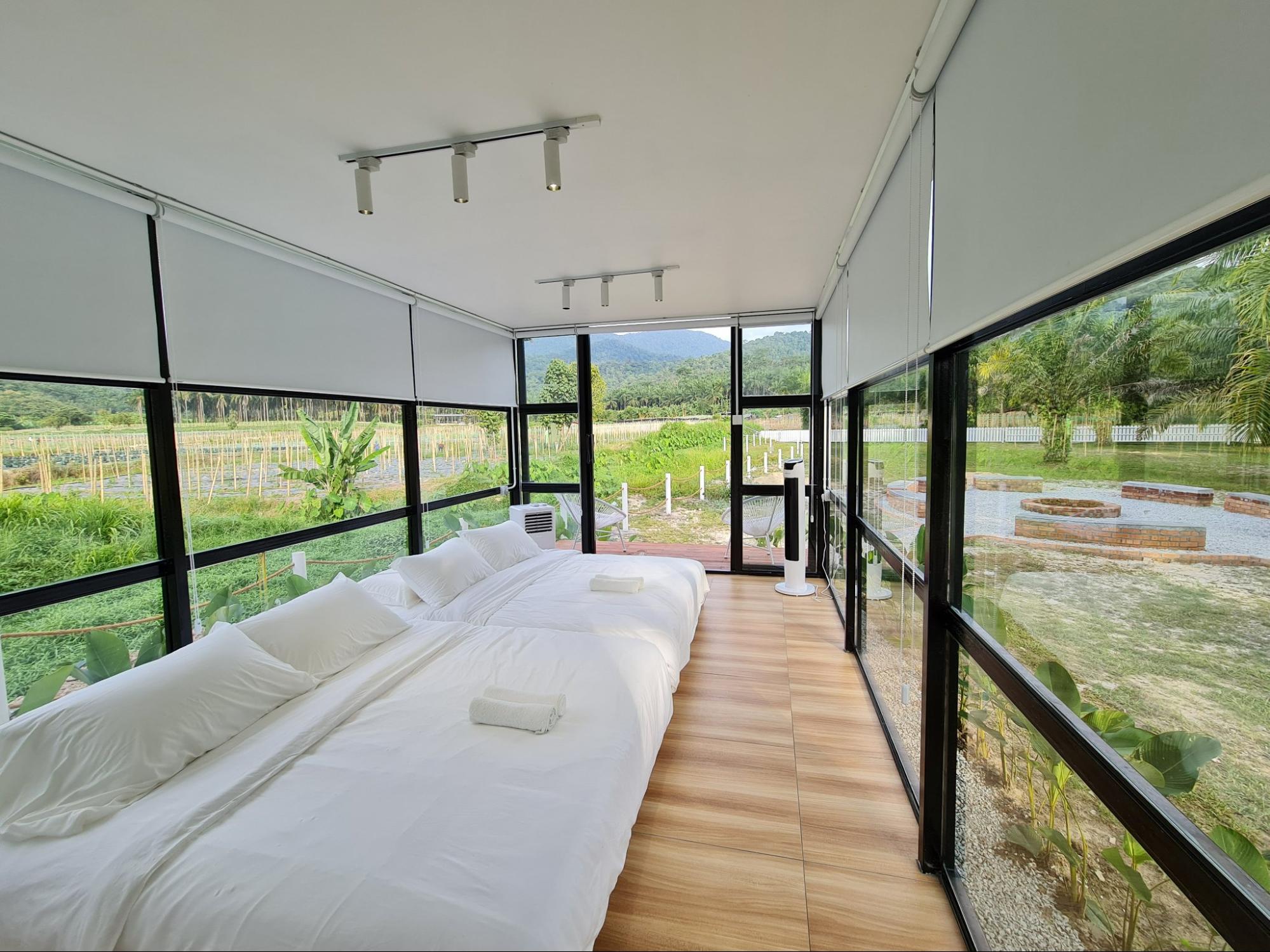 Holistay Forest Villa - glass villa room