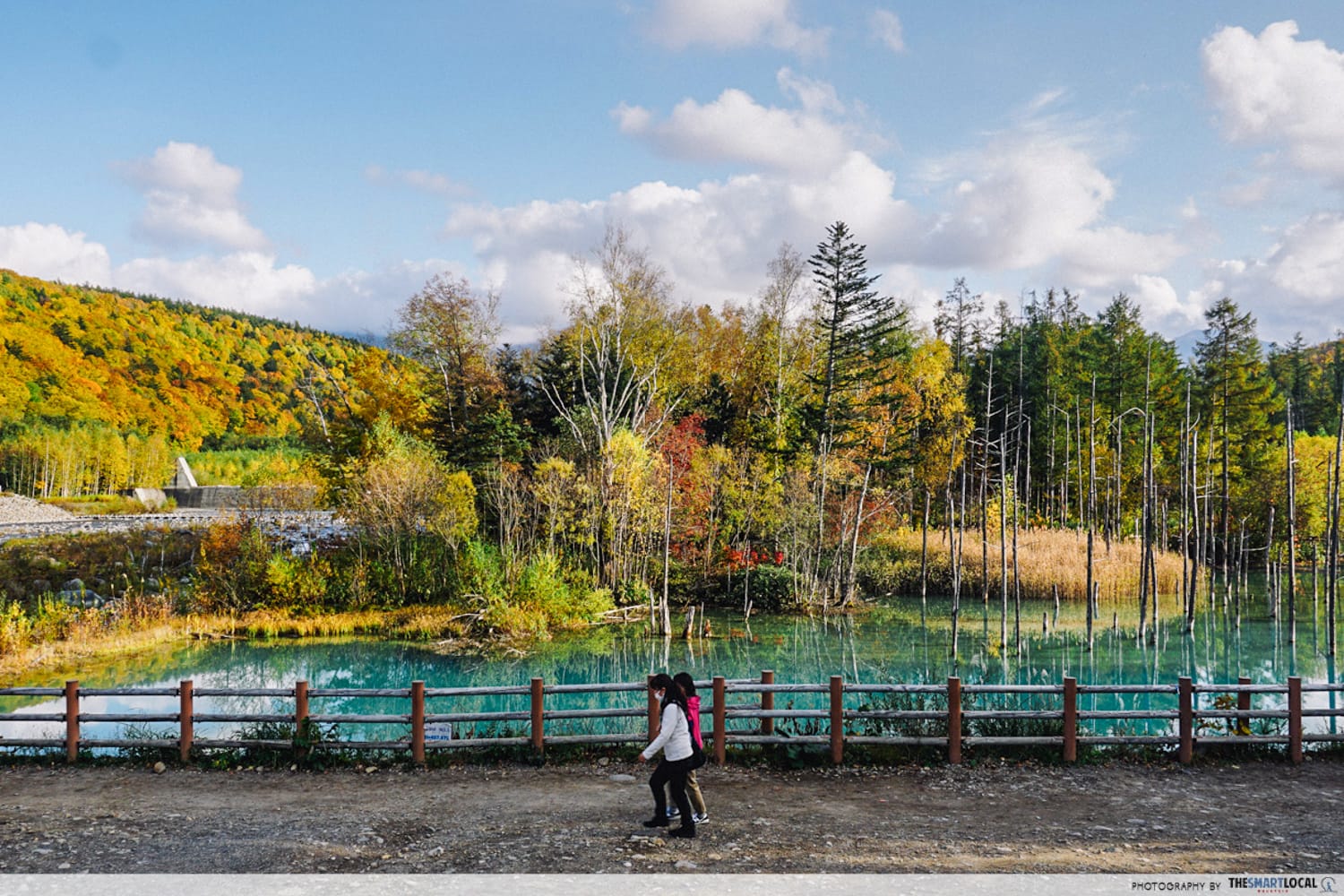 Things to do in Hokkaido in Japan - blue pond