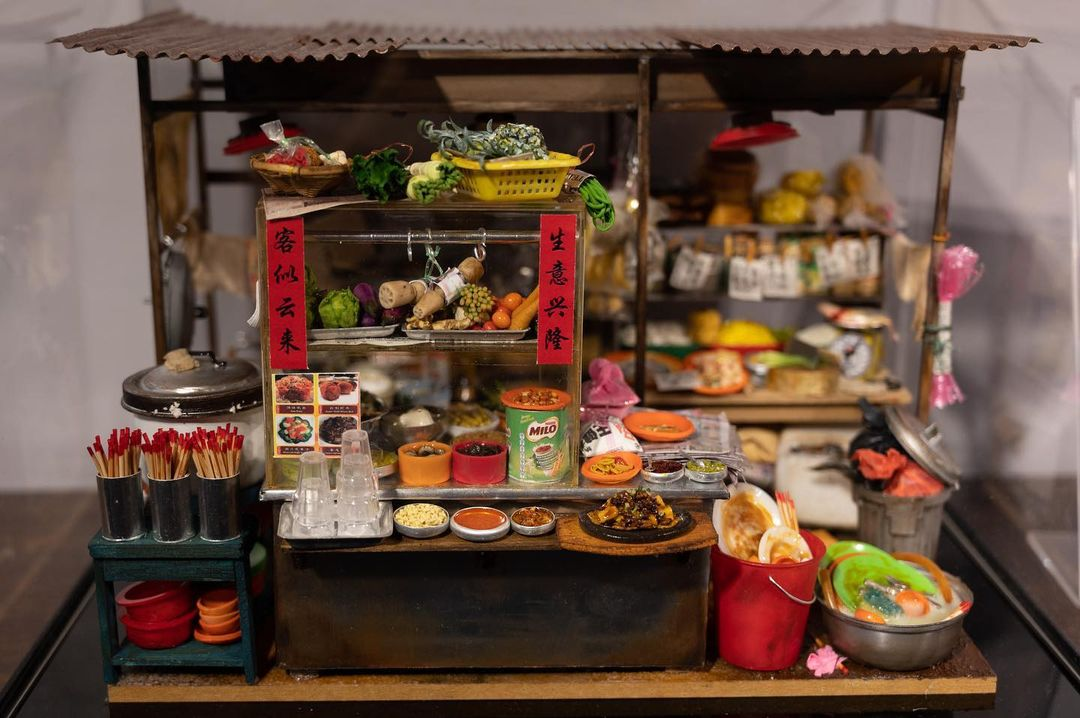 MinNature in Kuala Lumpur - hawker stall miniature