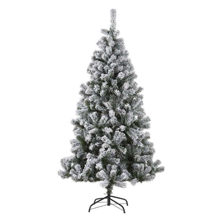 cheap christmas tree - flocked snow tree from Spotlight