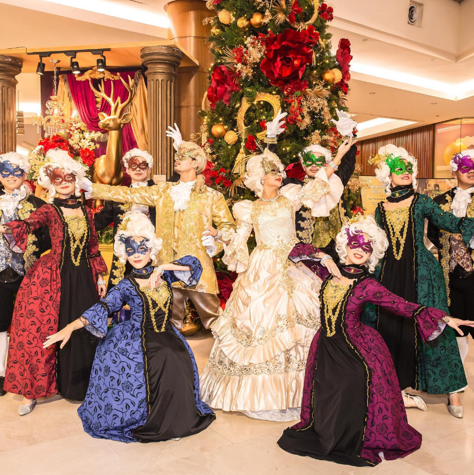 Festive Malaysians Alone - masquerade