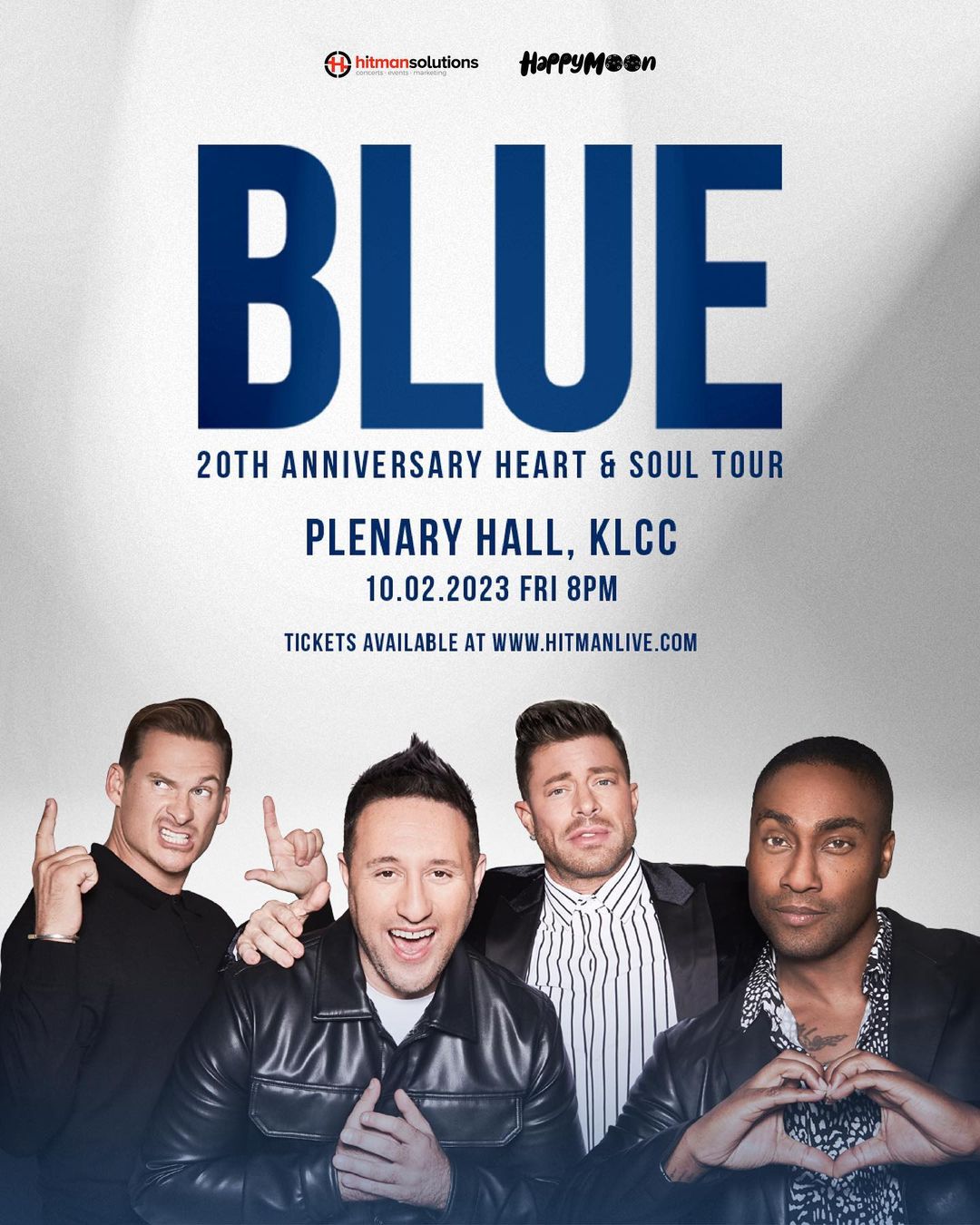 Blue concert in Kuala Lumpur - official poster