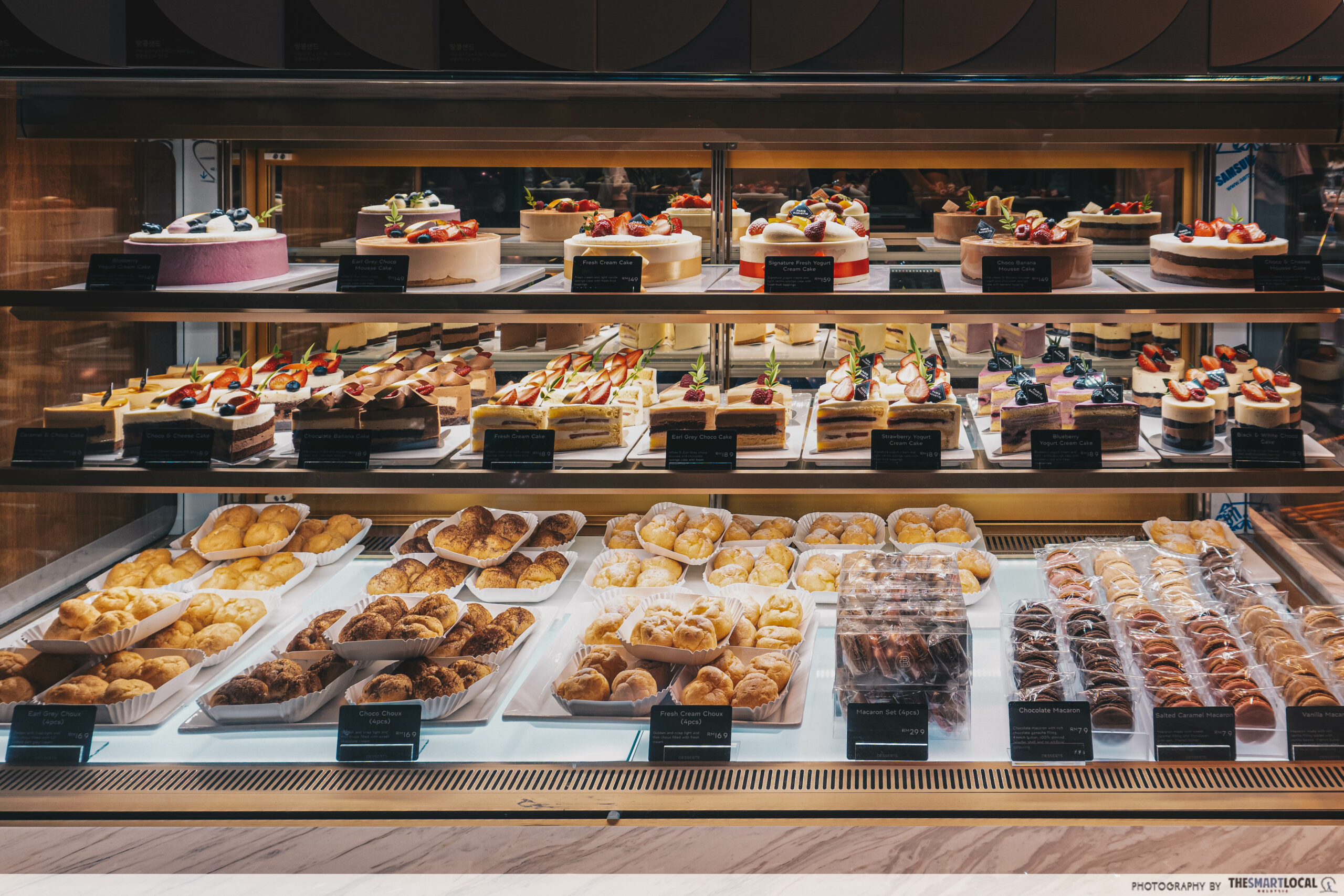 Paris Baguette in KL - baked goods