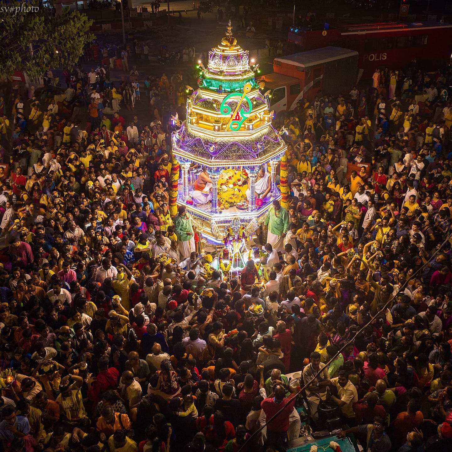 Thaipusam celebrations - devotees