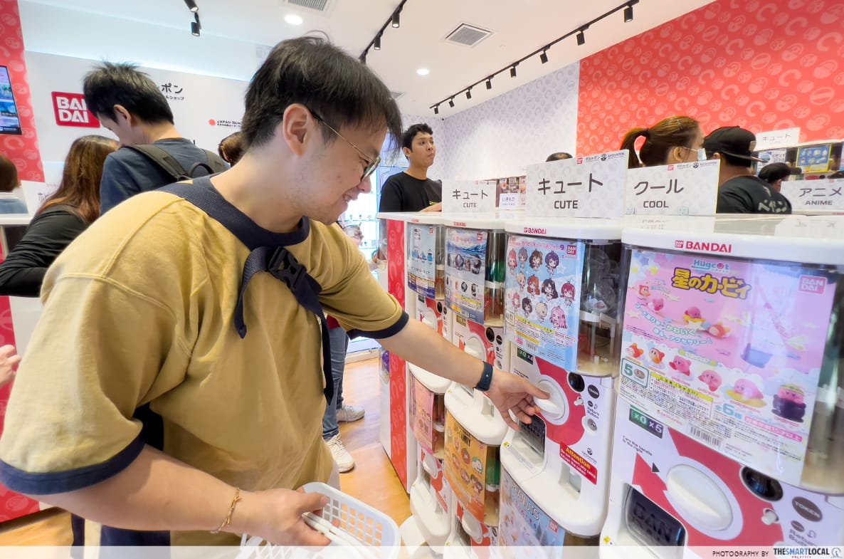 Gashapon Bandai Official Shop in IOI City Mall - machines