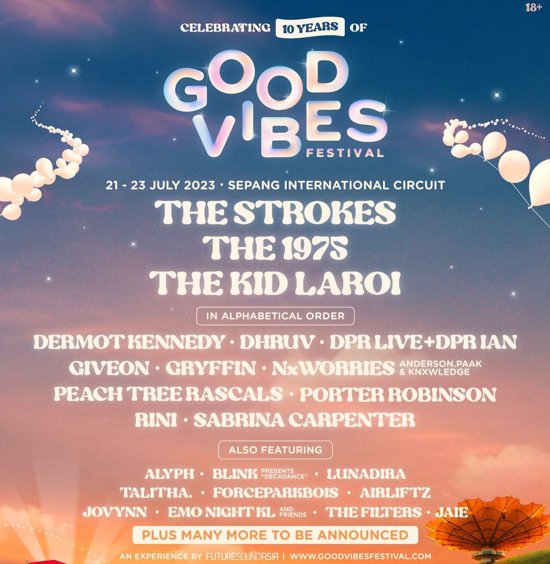Concerts Malaysia 2023 - good vibes