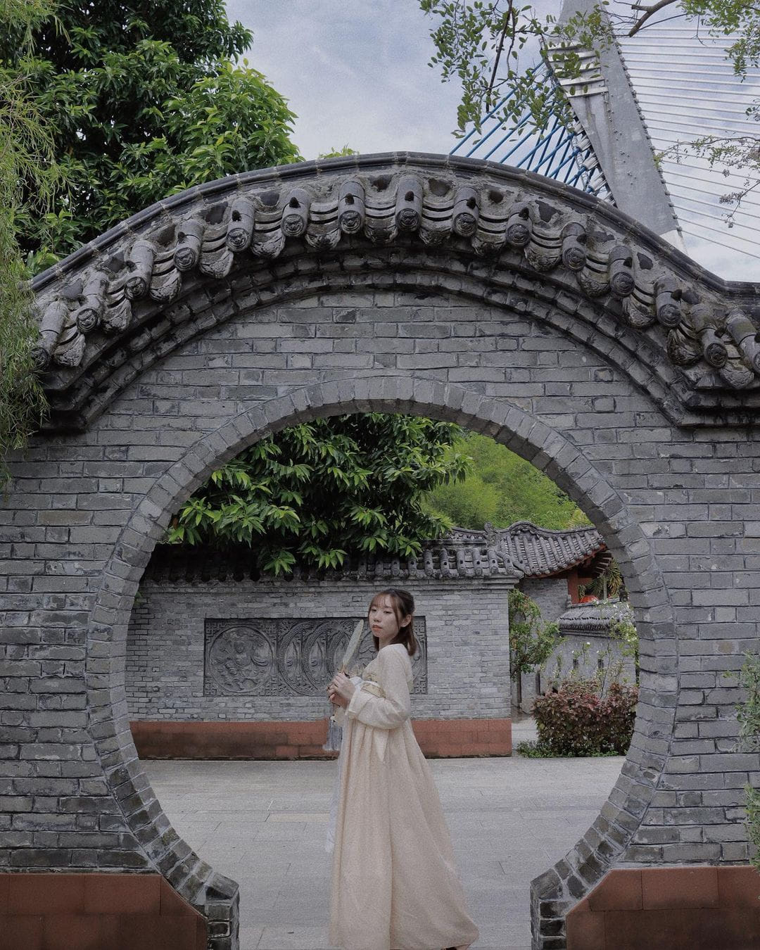 China Malaysia Friendship Garden - moon gate