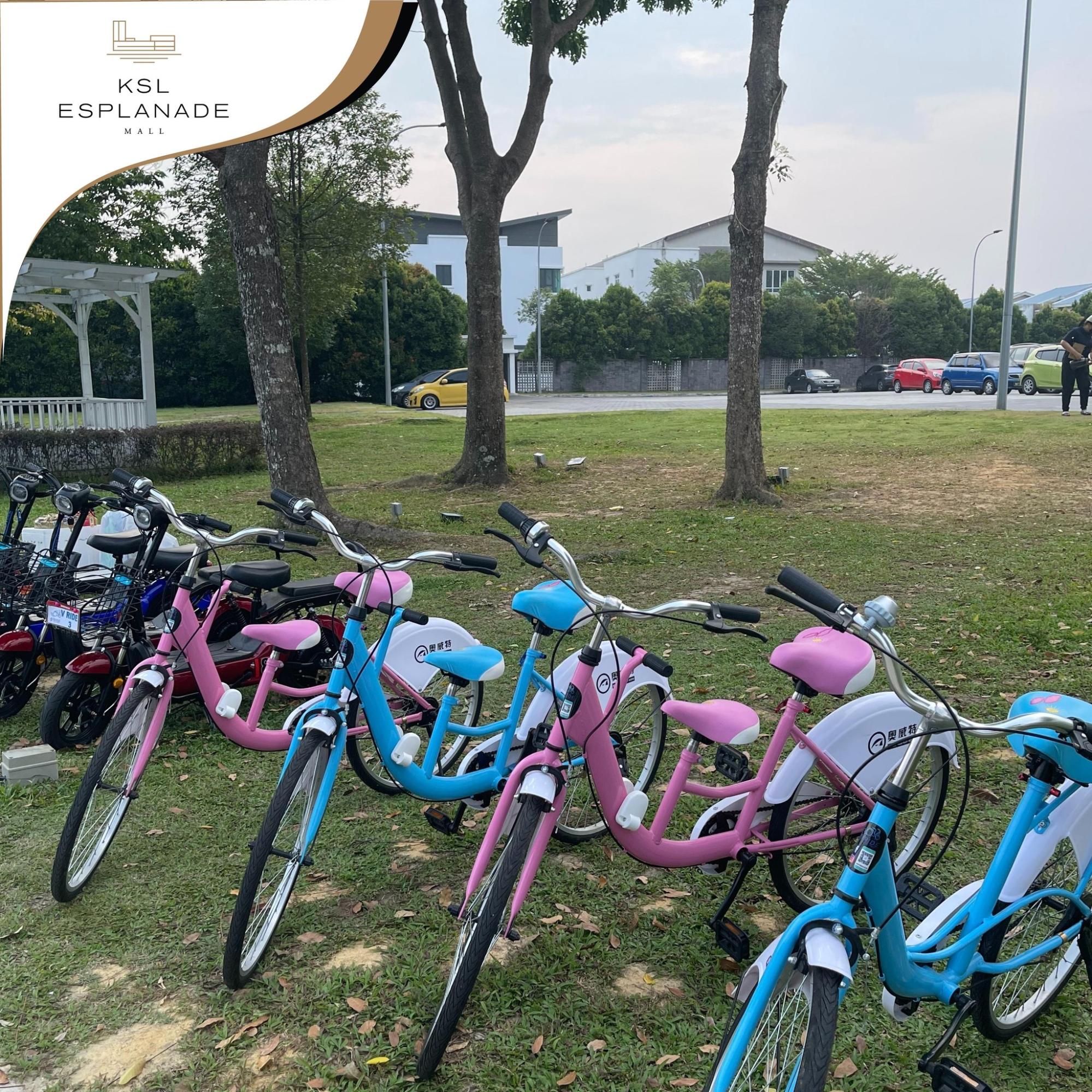 Rental bicycles - KSL Esplanade Mall opening in Klang