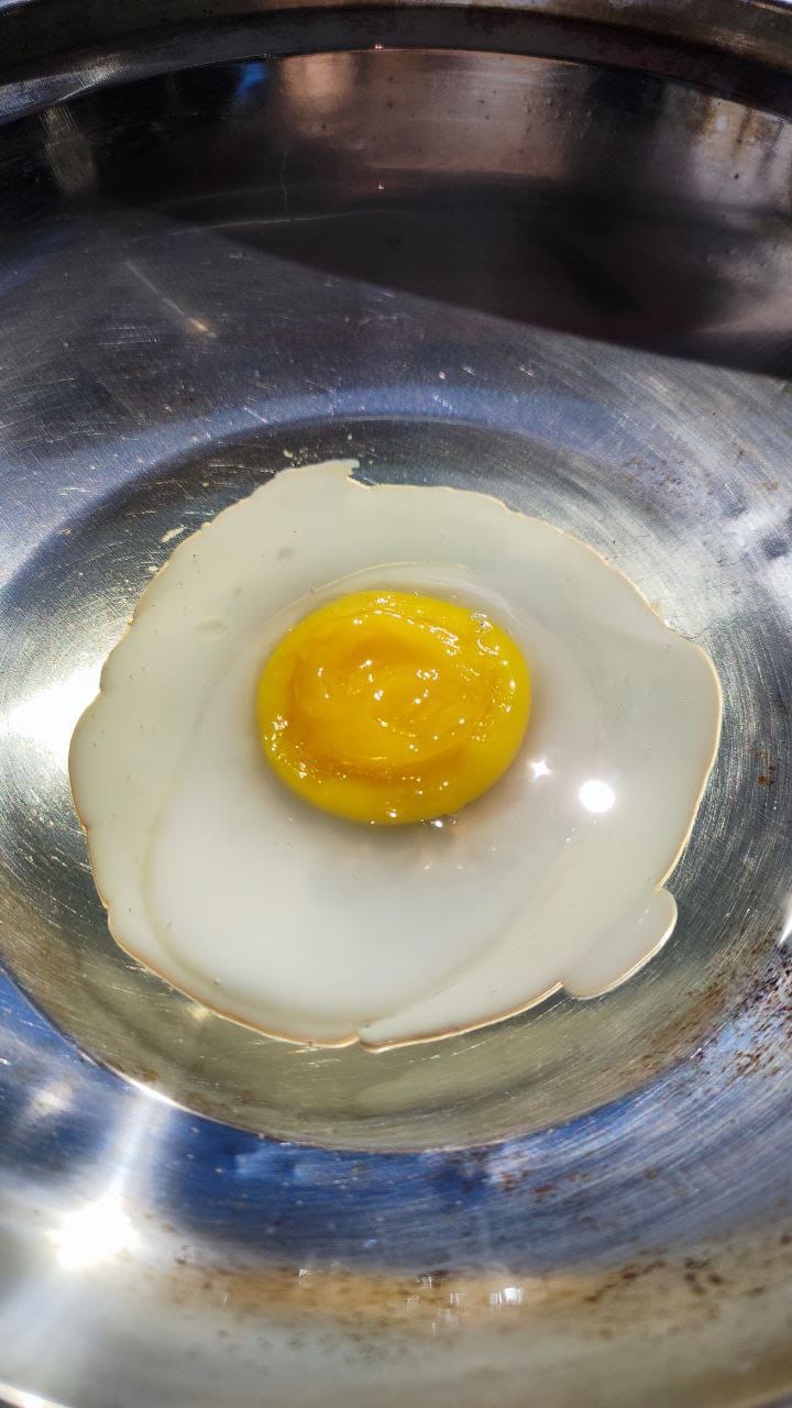 fried egg in 2 hours - Sabahan woman fries an egg under the sun