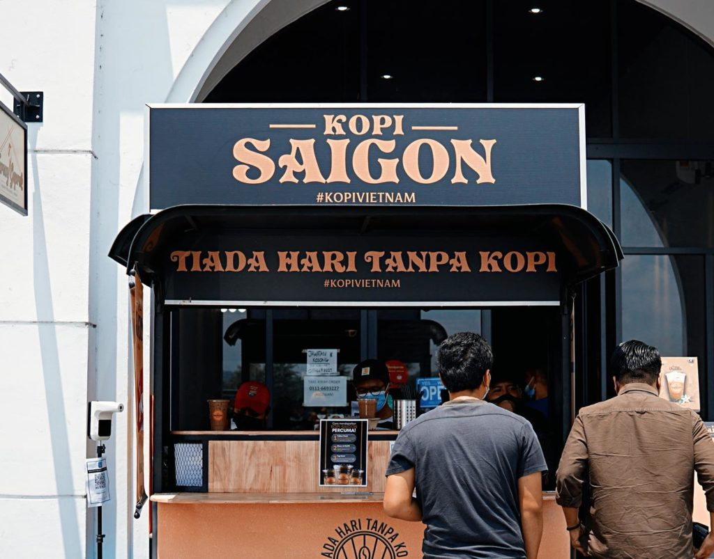 Vietnamese Coffee - Kopi Saigon stall