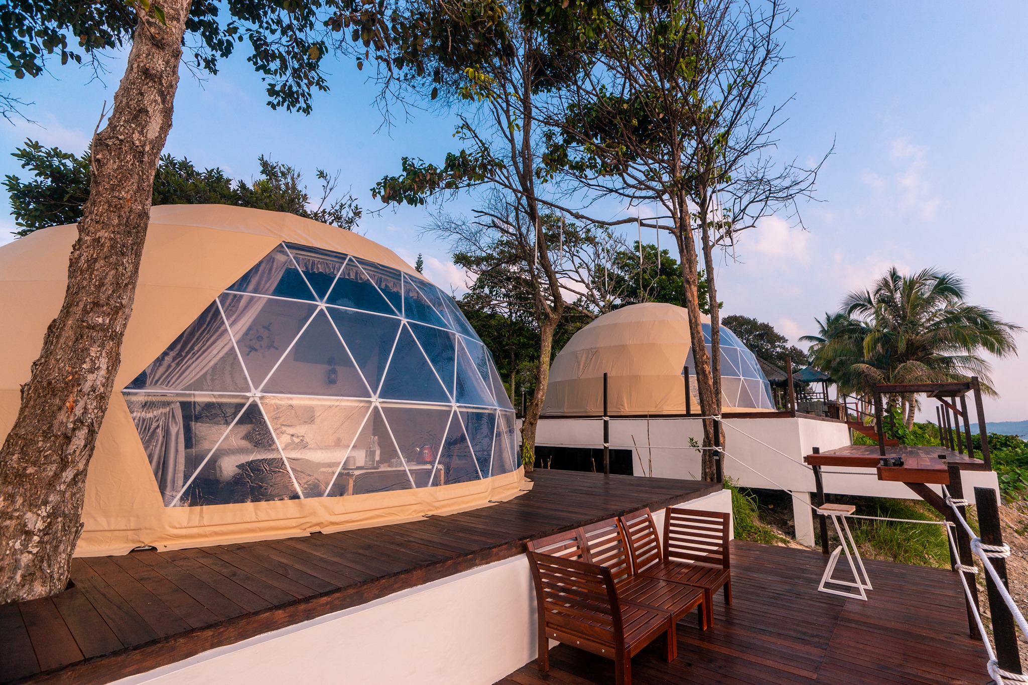 dome rooms exterior sea horizon - beach resorts in Johor