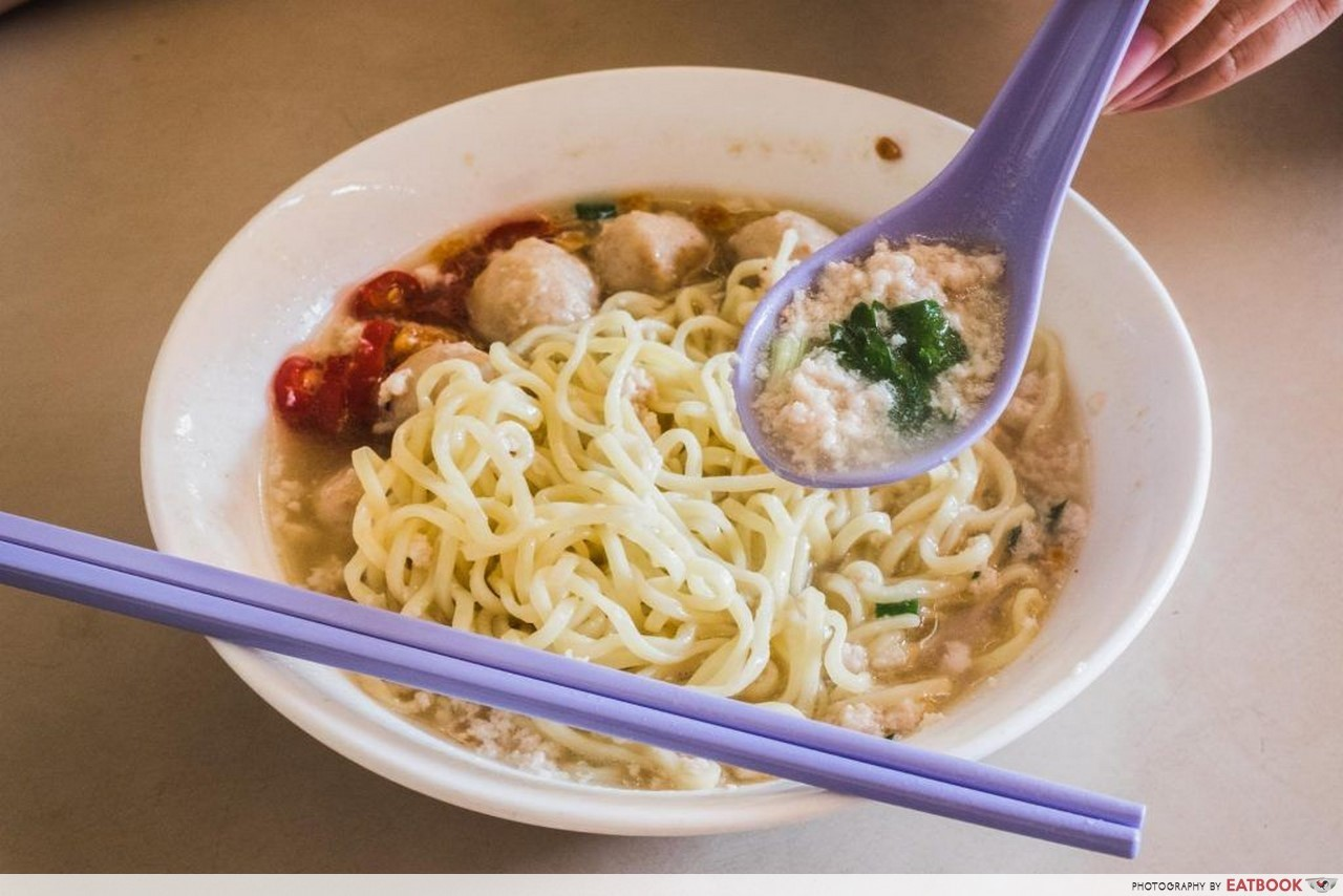 hawker dishes in Singapore - seng hiang bak chor mee