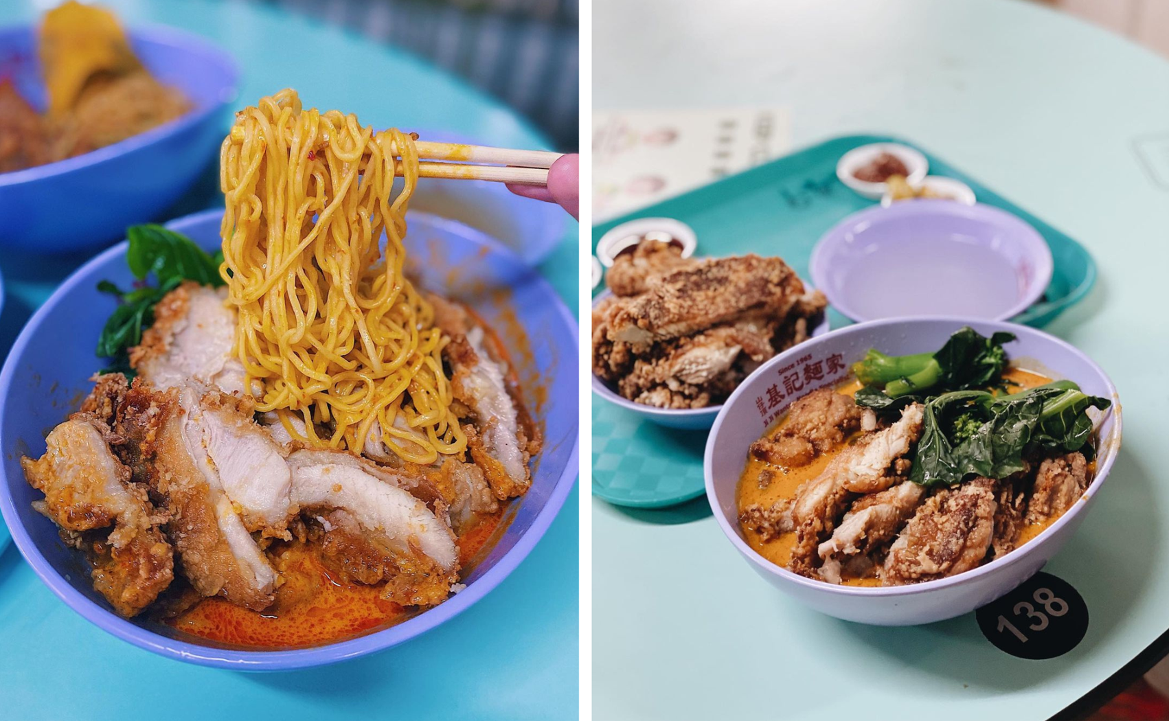 hawker dishes in Singapore - jiji wantan noodles