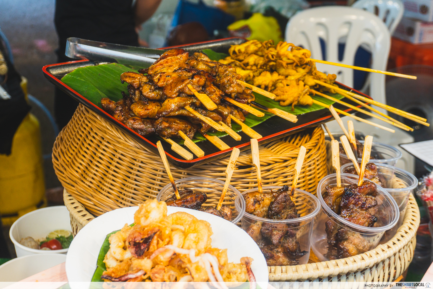 Thai Bites Festival - pork and chicken skewers