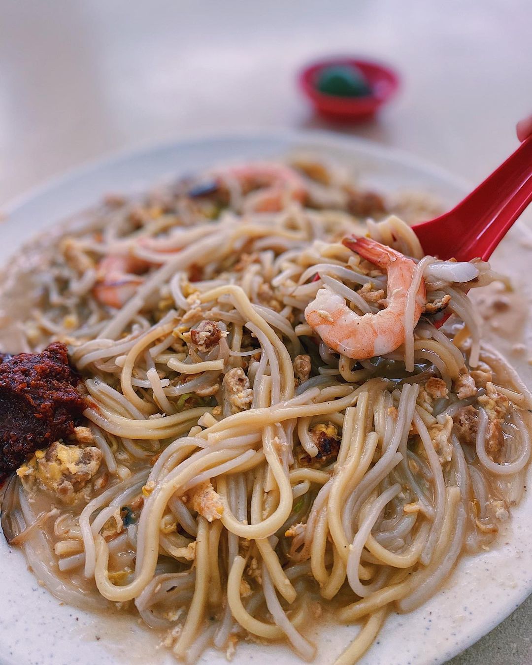 hawker dishes in Singapore - tian tian lai hokkien mee